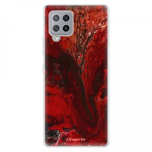 Odolné silikónové puzdro iSaprio - RedMarble 17 - Samsung Galaxy A42