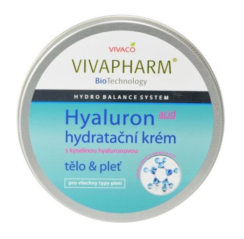 Vivapharm Pleťový a telový krém hydratačný s kyselinou hyalurónovou 200ml