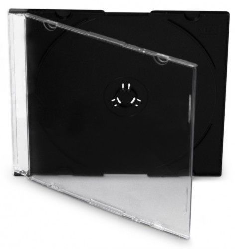 Box na CD COVER IT, slim, 10 ks/bal, čierny/číry