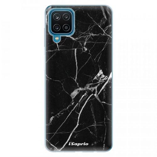 Odolné silikónové puzdro iSaprio - Black Marble 18 - Samsung Galaxy A12