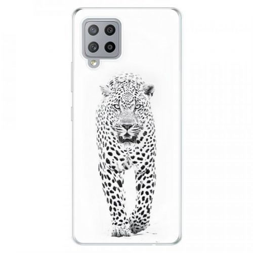 Odolné silikónové puzdro iSaprio - White Jaguar - Samsung Galaxy A42