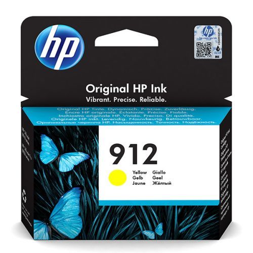 HP ORIGINAL INK 3YL79AE, HP 912, YELLOW, 315STR., HIGH CAPACITY, HP OFFICEJET 8012, 8013, 8014, 8015