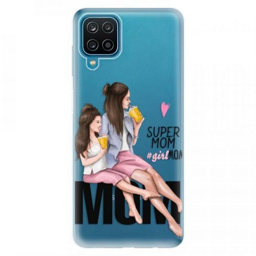 Odolné silikónové puzdro iSaprio - Milk Shake - Brunette - Samsung Galaxy A12