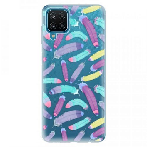 Odolné silikónové puzdro iSaprio - Feather Pattern 01 - Samsung Galaxy A12