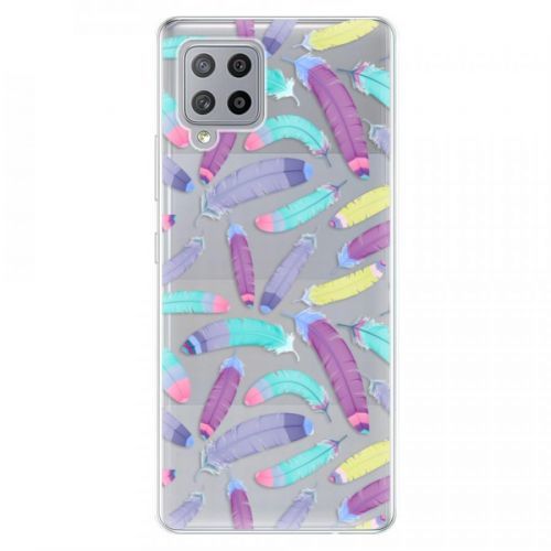 Odolné silikónové puzdro iSaprio - Feather Pattern 01 - Samsung Galaxy A42