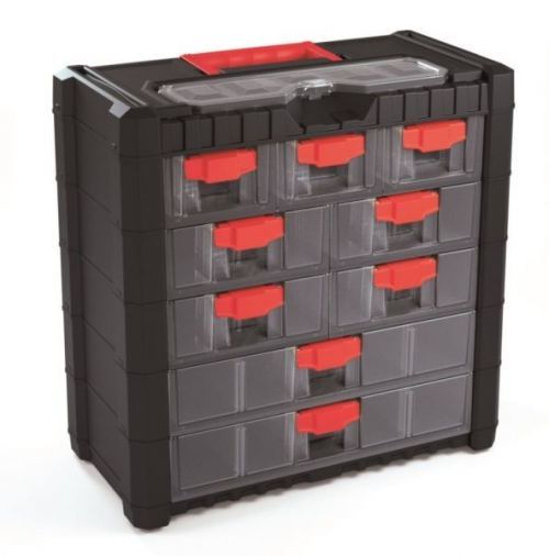 Závěsný organizér MULTICASECARGO 40x20x39,2 cm černo-červený