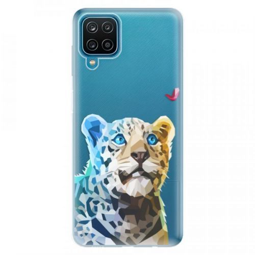 Odolné silikónové puzdro iSaprio - Leopard With Butterfly - Samsung Galaxy A12