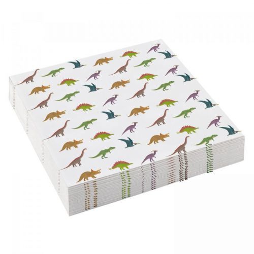 Amscan Servítky Šťastný dinosaurus 25 x 25 cm 20 ks