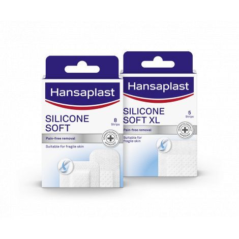 Hansaplast SILICONE SOFT XL ULTRA SENSITIVE náplasť 5 ks