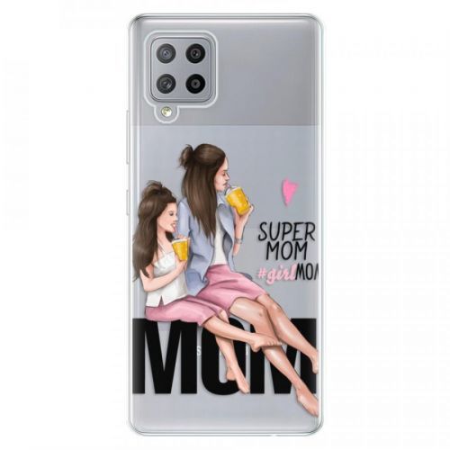 Odolné silikónové puzdro iSaprio - Milk Shake - Brunette - Samsung Galaxy A42
