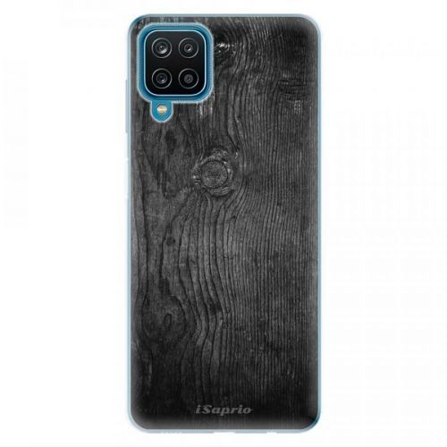 Odolné silikónové puzdro iSaprio - Black Wood 13 - Samsung Galaxy A12