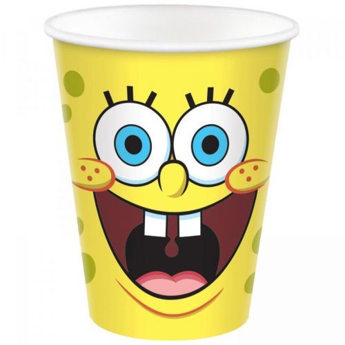 Amscan Poháre Spongebob 266 ml  8 ks