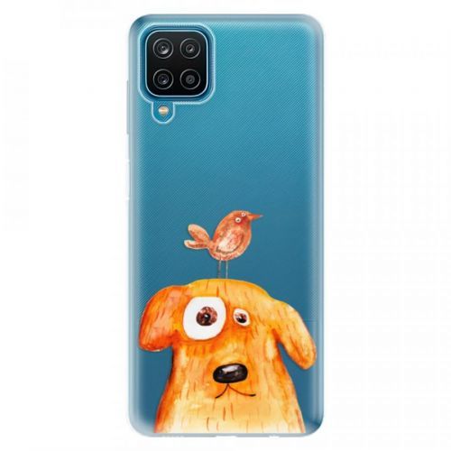 Odolné silikónové puzdro iSaprio - Dog And Bird - Samsung Galaxy A12