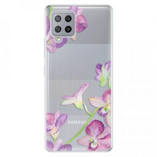 Odolné silikónové puzdro iSaprio - Purple Orchid - Samsung Galaxy A42