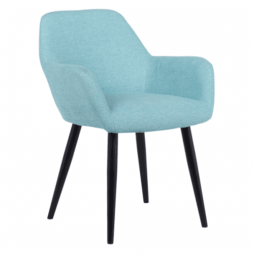 Designové křeslo, mentolová/černá, LACEY