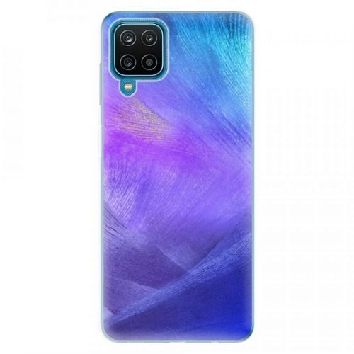 Odolné silikónové puzdro iSaprio - Purple Feathers - Samsung Galaxy A12