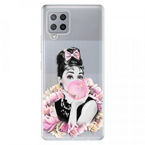 Odolné silikónové puzdro iSaprio - Pink Bubble - Samsung Galaxy A42