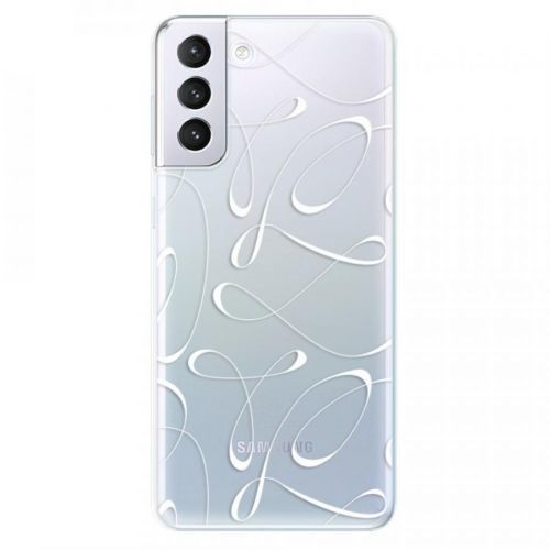 Odolné silikónové puzdro iSaprio - Fancy - white - Samsung Galaxy S21+