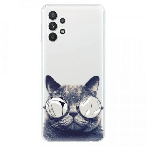 Odolné silikónové puzdro iSaprio - Crazy Cat 01 - Samsung Galaxy A32 5G