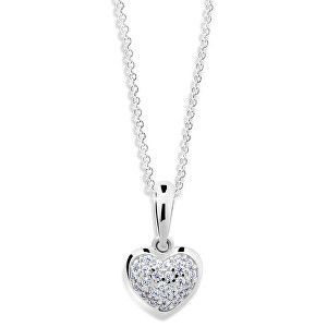Cutie Jewellery Prívesok v tvare srdca z bieleho zlata Z6295-2383-40-10-X-2