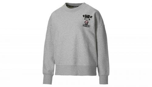 Puma x Peanuts W Crew Neck Sweatshirt šedé 531159_04