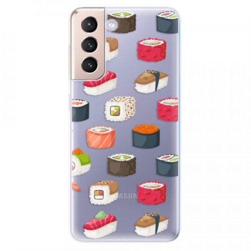 Odolné silikónové puzdro iSaprio - Sushi Pattern - Samsung Galaxy S21