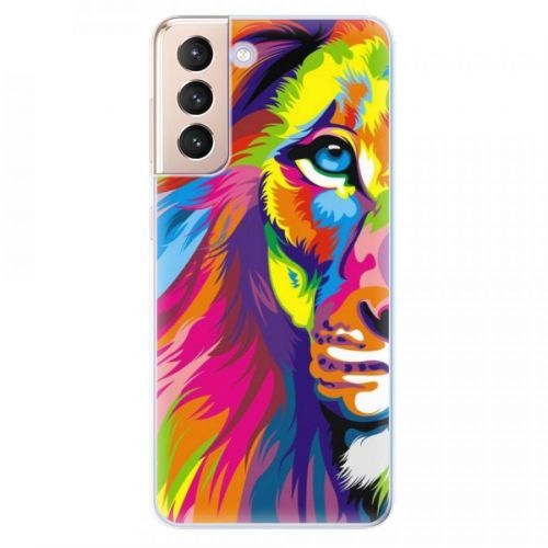 Odolné silikónové puzdro iSaprio - Rainbow Lion - Samsung Galaxy S21
