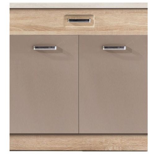 Kuchynská skrinka Premio 6D sonoma/cappuccino lesk