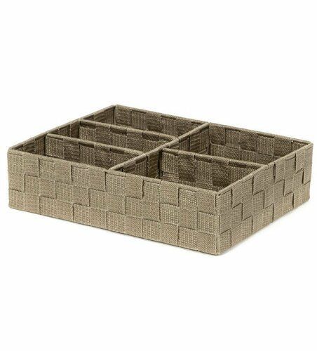 Organizér na bielizeň a doplky Compactor TEX - 5-dielny, 32 x 25 x 8 cm, Taupe sivo-béžový)