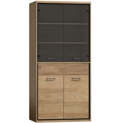 Vitrína M3 Mediolan Doska Natural Hikora