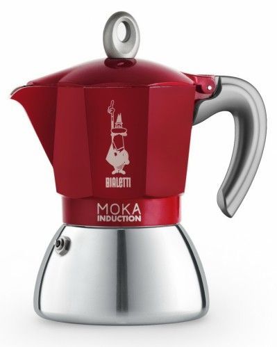 Moka konvička Bialetti Moka Induction Red, 4 porcie