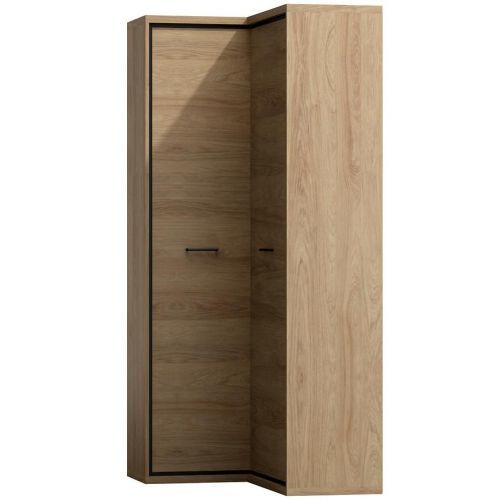 Rohová skriňa Mediolan M14 Natural Hikora