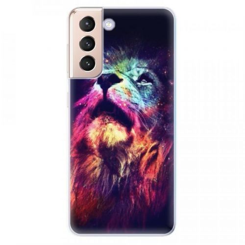 Odolné silikónové puzdro iSaprio - Lion in Colors - Samsung Galaxy S21