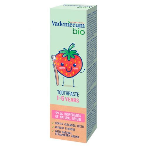 Vademecum BIO Junior Strawberry zubná pasta pre deti 1-6 rokov 50ml