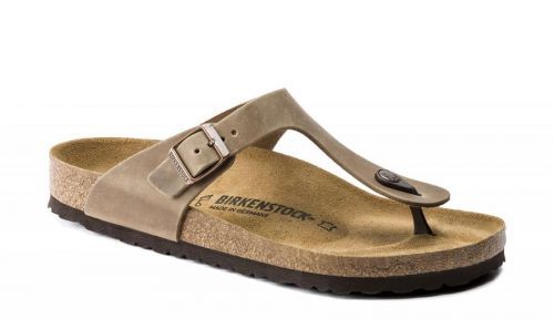 Birkenstock Gizeh NU Oiled Tabacco Brown Narrow Fit hnedé 943813