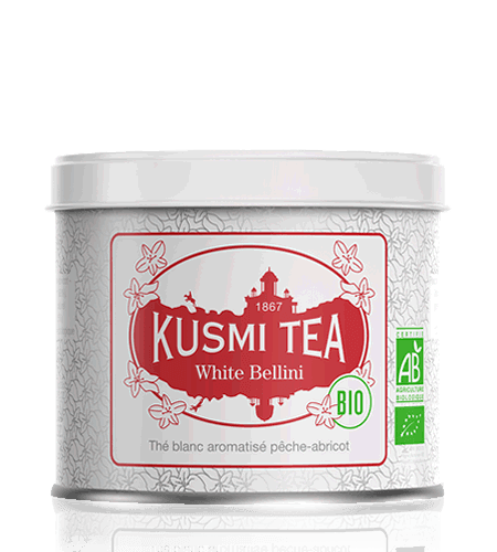 Sypaný bio organický biely čaj Kusmi Tea White Bellini, 90 g