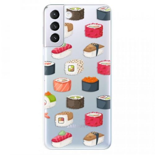 Odolné silikónové puzdro iSaprio - Sushi Pattern - Samsung Galaxy S21+