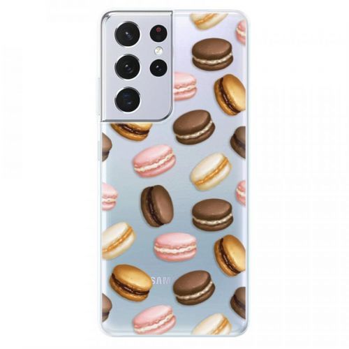 Odolné silikónové puzdro iSaprio - Macaron Pattern - Samsung Galaxy S21 Ultra