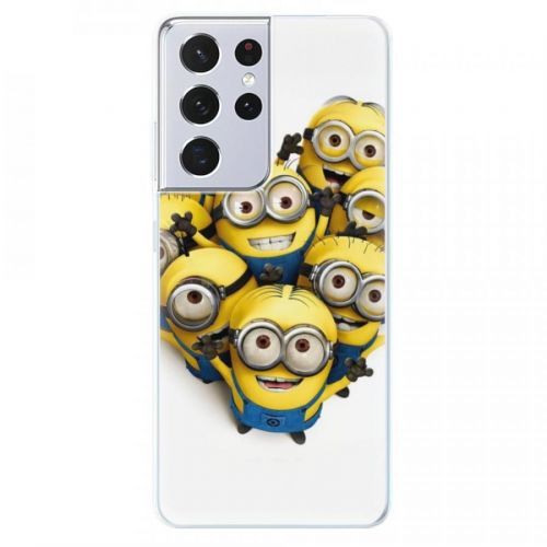 Odolné silikónové puzdro iSaprio - Mimons 01 - Samsung Galaxy S21 Ultra