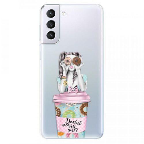 Odolné silikónové puzdro iSaprio - Donut Worry - Samsung Galaxy S21+