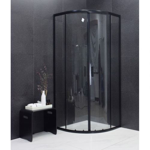 MEXEN RIO KABINA PRYSZNICOWA PÓŁOKRĄGŁA 80 x 80 cm BLACK - 863-080-080-70-0