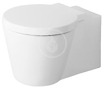 DURAVIT - Starck 1 Závěsné WC, WonderGliss, bílá (02100900641)