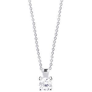 Cutie Jewellery Nežný prívesok z bieleho zlata s čírym zirkónom Z8010-40-10-X-2