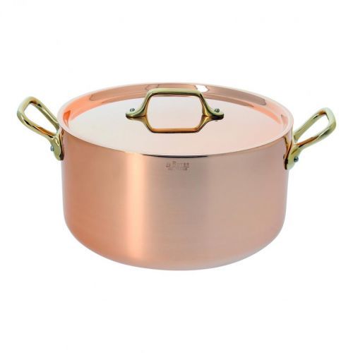 Medený hrniec s bronzovými uchami Ø 24 cm Inocuivre