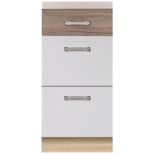 Skrinka do kuchyne Econo 8D Sonoma/Biely/San Remo