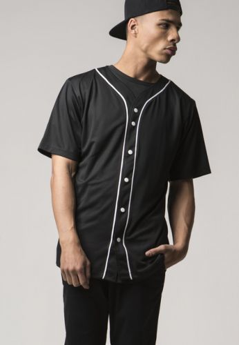 Urban Classics Baseball Mesh Jersey black/white - S