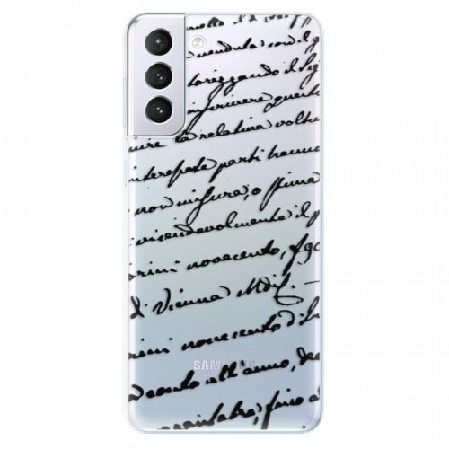 Odolné silikónové puzdro iSaprio - Handwriting 01 - black - Samsung Galaxy S21+
