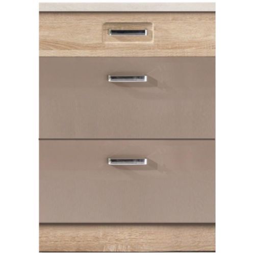 Kuchynská skrinka Premio 10D sonoma/biely/cappuccino lesk