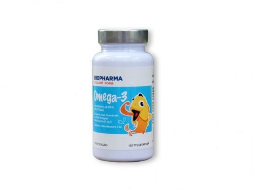 OMEGA 3 – rybí olej - detské žuvacie kapsule - Biopharma - 120 kapsúl