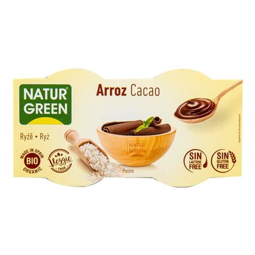 Dezert ryžový s kakaom 2x125 g BIO NATURGREEN 531042